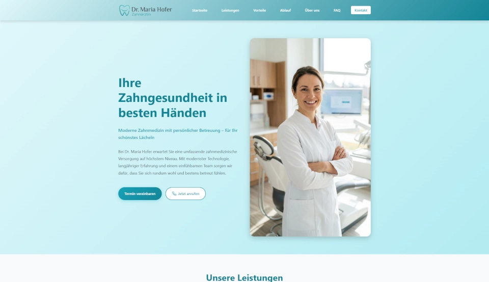 Zahnärztin Dr. Maria Hofer