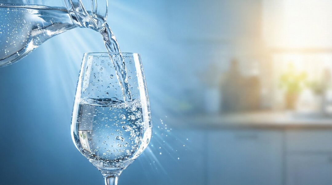 Kristallklares gefiltertes Wasser