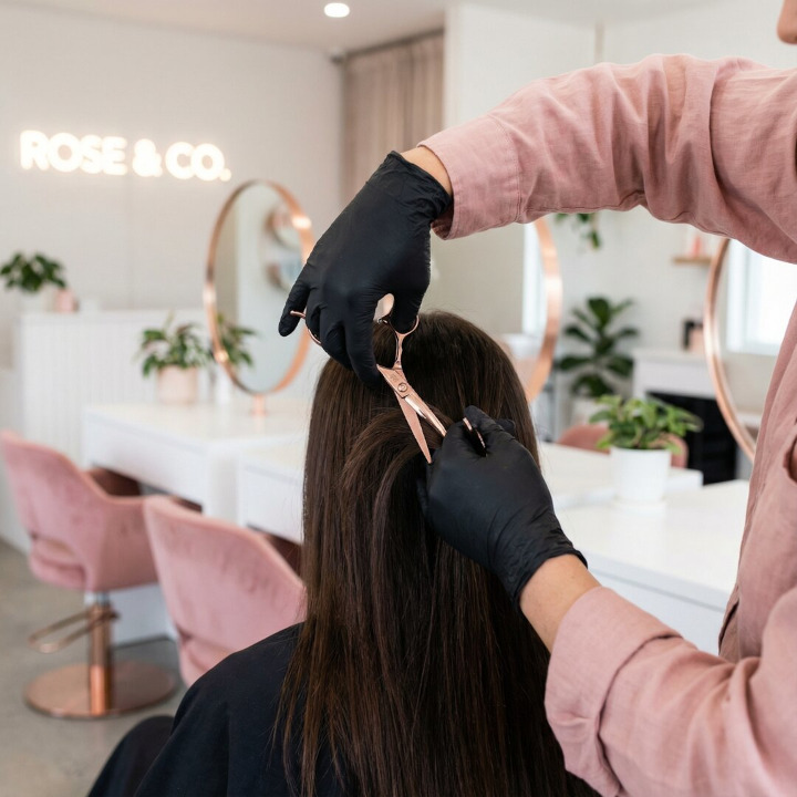Professioneller Haarschnitt